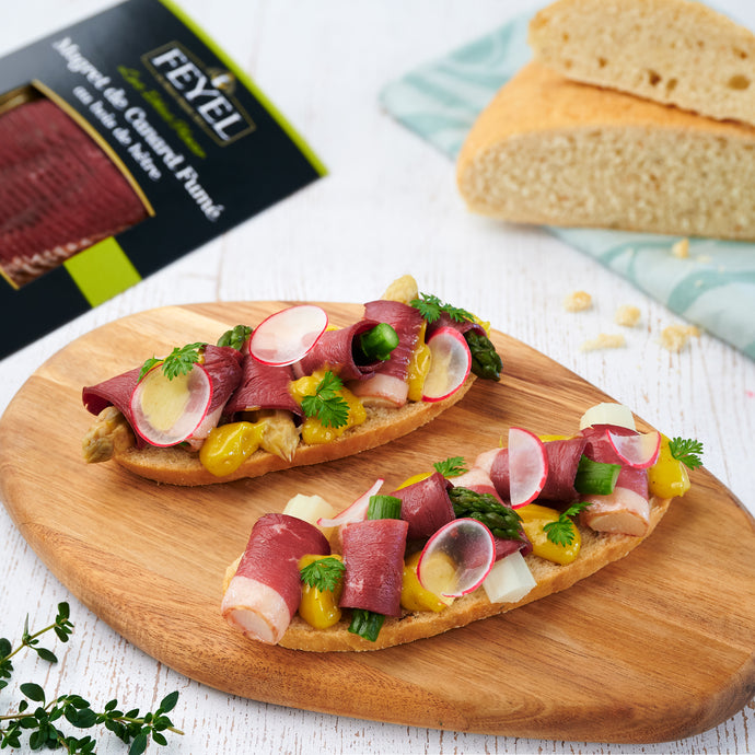 Recette focaccia magret de canard